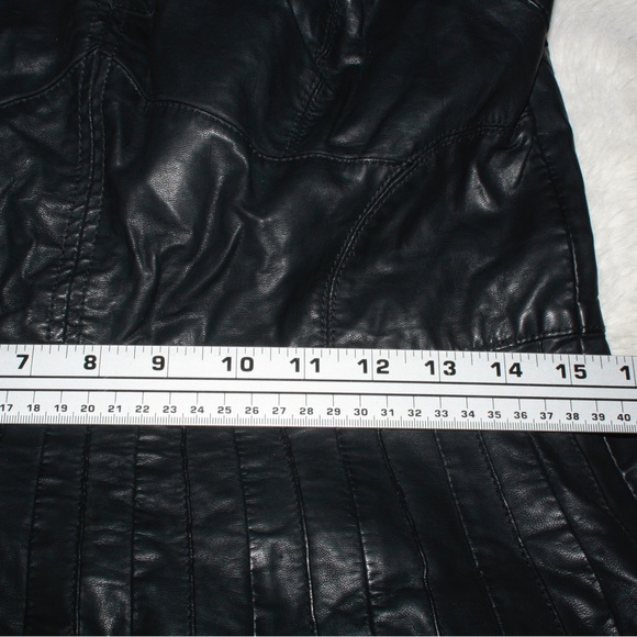 Free People Faux Leather Mini Dress 🌵Large - Picture 2 of 13